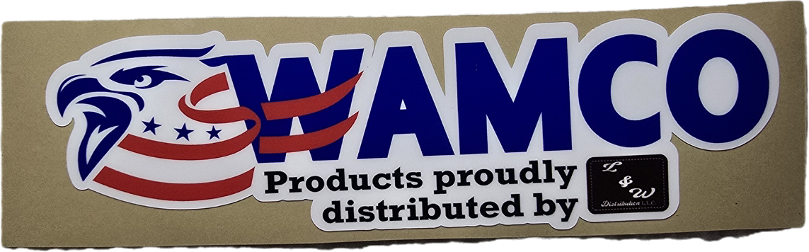 WAMCO/L&W 2"x8" vinyl decal