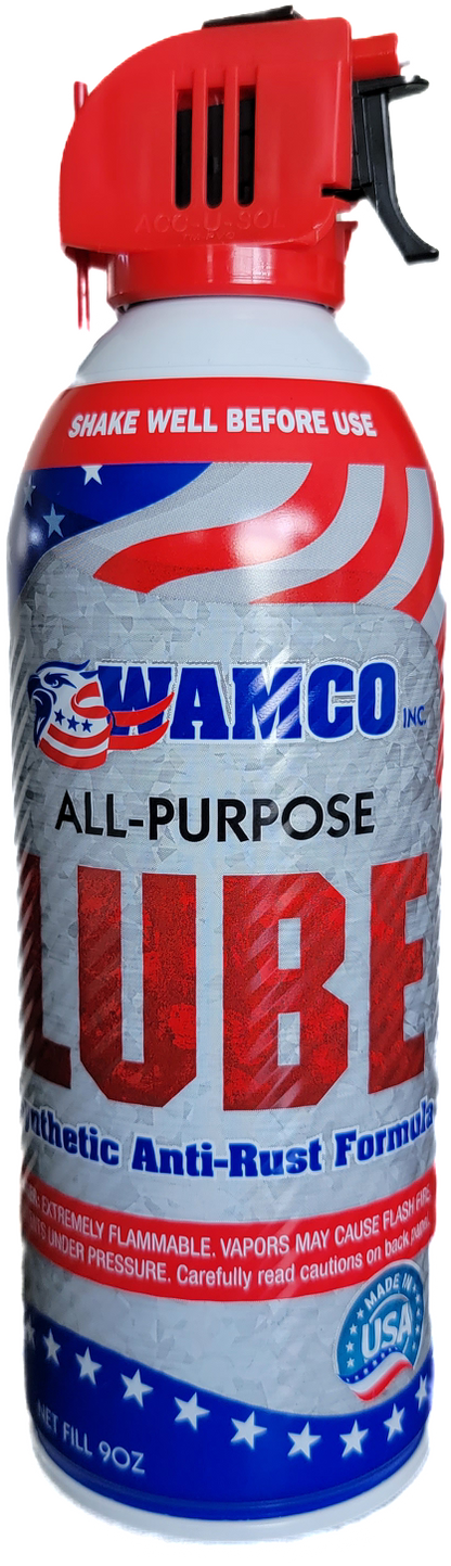 WAMCO All-Purpose LUBE 9oz NET Fill Can 3 pack case